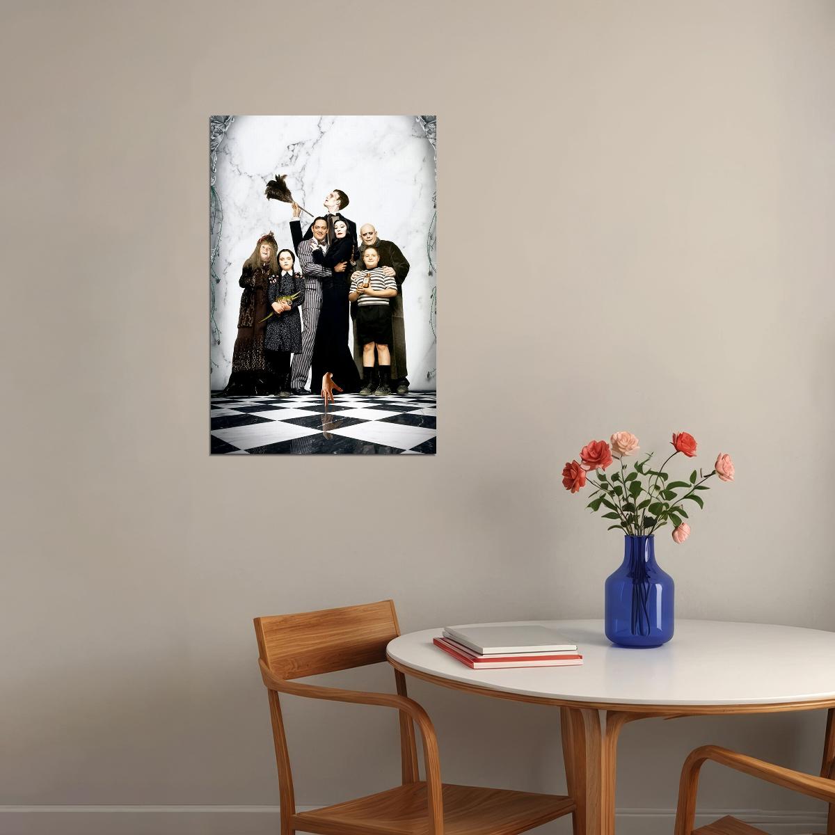 The Addams Family Morticia Lurch Gomez Uncle Fester Poster Wall Art Print Home Wall Decor - xonomax