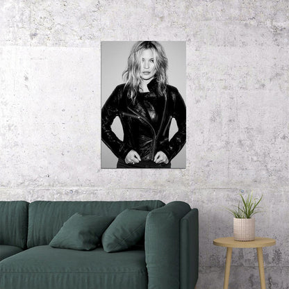 Kate Moss Super Model Black White Beautiful Icon Poster Wall Art Print Home Wall Decor - xonomax
