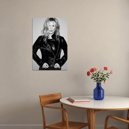Kate Moss Super Model Black White Beautiful Icon Poster Wall Art Print Home Wall Decor - xonomax