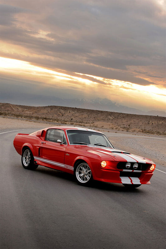 Mustang Gt500 Picture Generations Inspired Poster Wall Art Print Home Wall Decor - xonomax