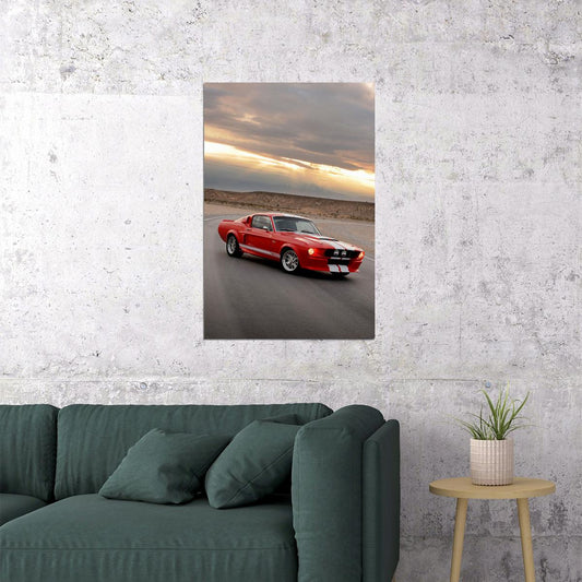 Mustang Gt500 Picture Generations Inspired Poster Wall Art Print Home Wall Decor - xonomax