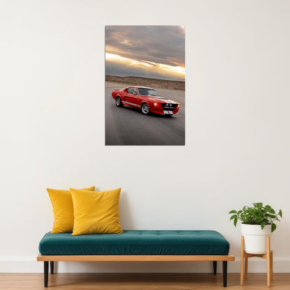 Mustang Gt500 Picture Generations Inspired Poster Wall Art Print Home Wall Decor - xonomax