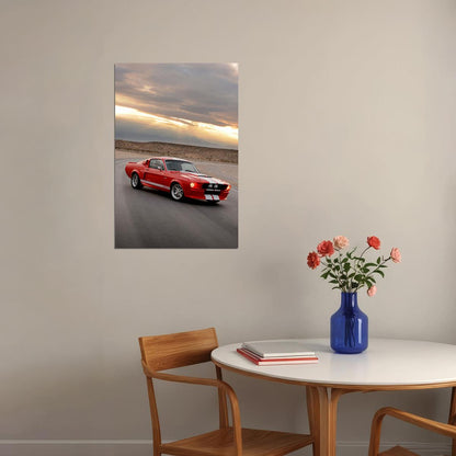 Mustang Gt500 Picture Generations Inspired Poster Wall Art Print Home Wall Decor - xonomax