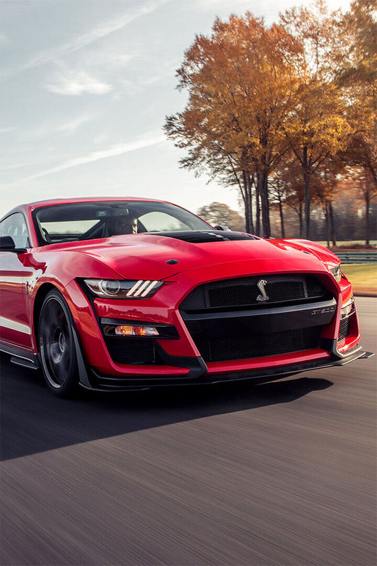 Mustang Gt500 Generations Inspired Land Vehicle Poster Wall Art Print Home Wall Decor