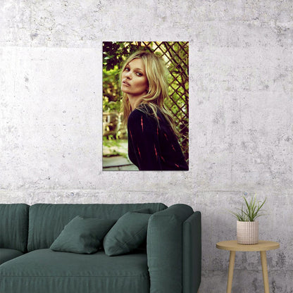 Kate Moss Fashion Model Artist Icon Poster Wall Art Print Home Wall Decor - xonomax