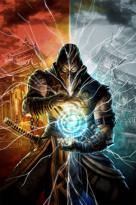 Mortal Kombat 11 Video Game Series Fantasy Poster Wall Art Print Home Wall Decor