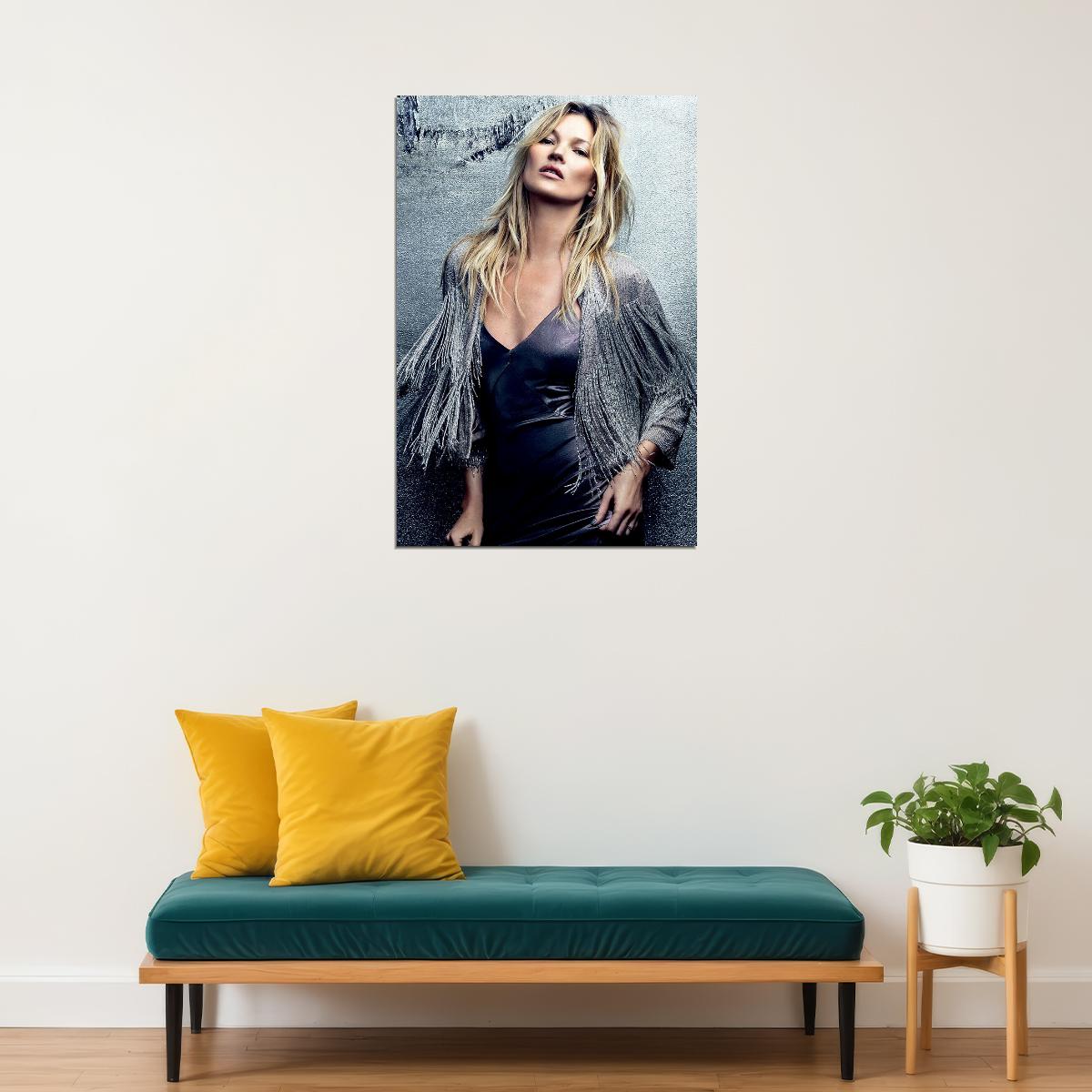Kate Moss Model Artist Fashion Icon Poster Wall Art Print Home Wall Decor - xonomax