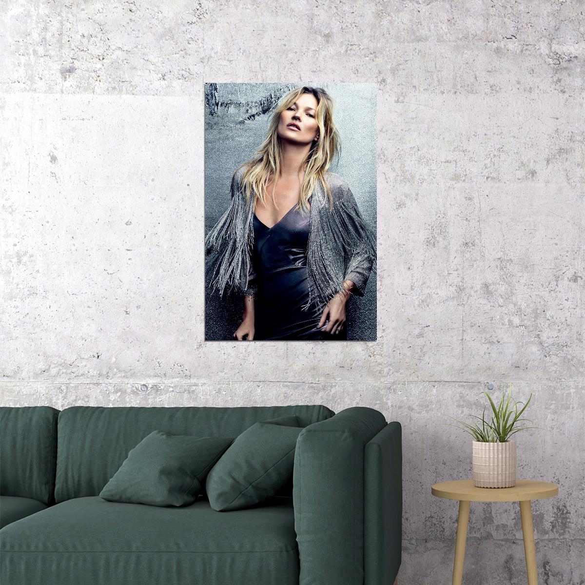 Kate Moss Model Artist Fashion Icon Poster Wall Art Print Home Wall Decor - xonomax