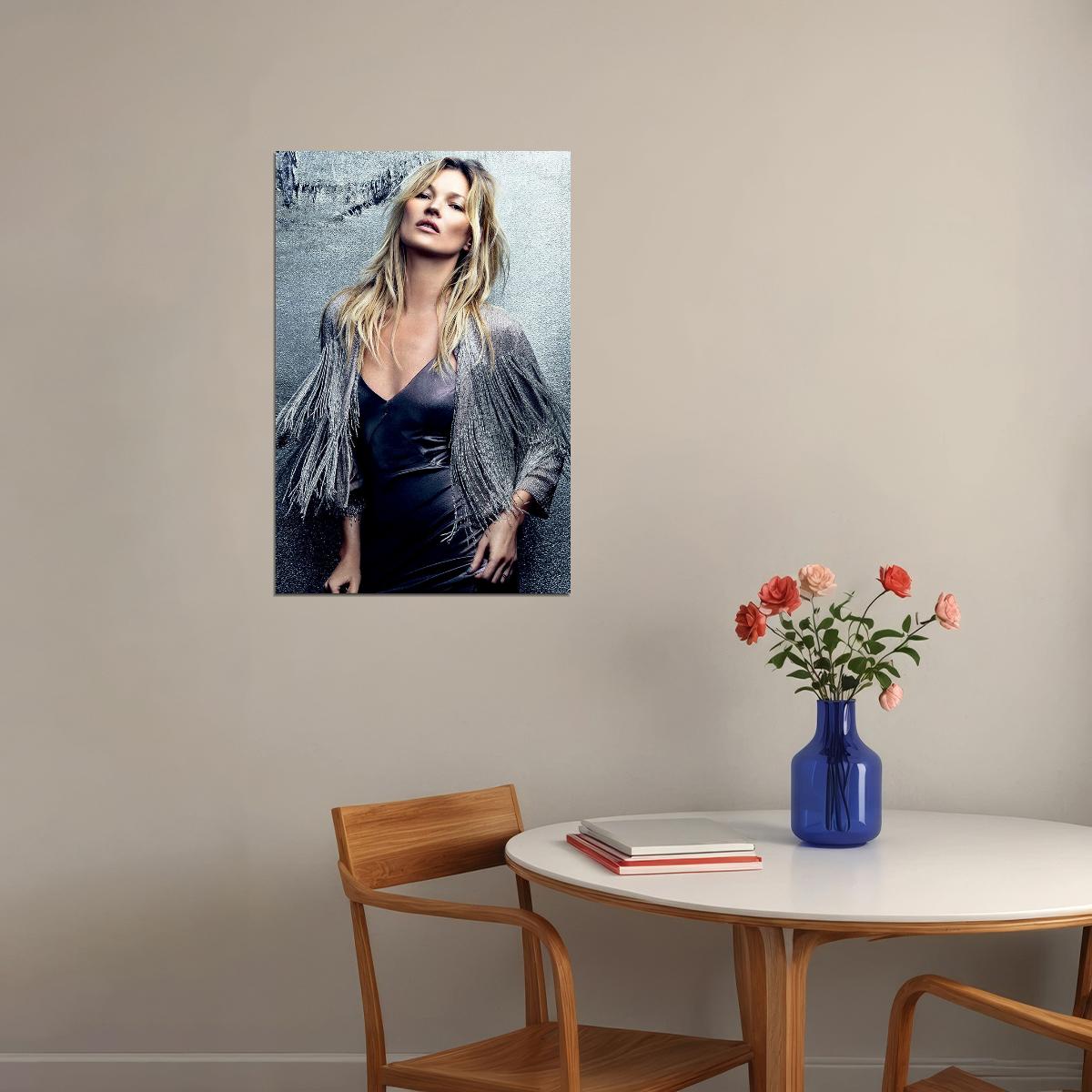 Kate Moss Model Artist Fashion Icon Poster Wall Art Print Home Wall Decor - xonomax