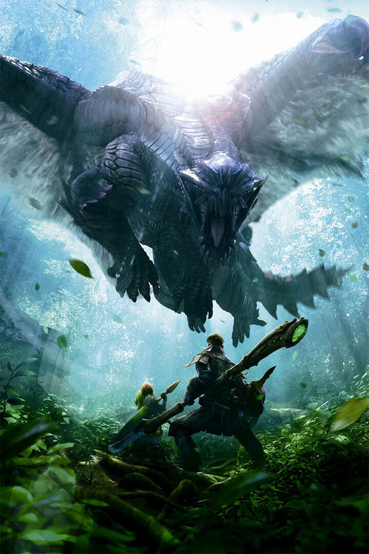 Monster Hunter World Iceborne Action Role Playing Poster Wall Art Print Home Wall Decor