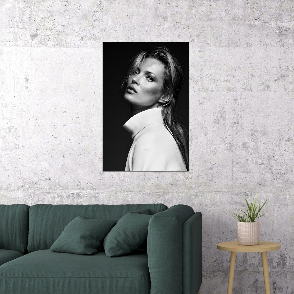 Kate Moss Fashion Model Artist Icon Poster Wall Art Print Home Wall Decor - xonomax