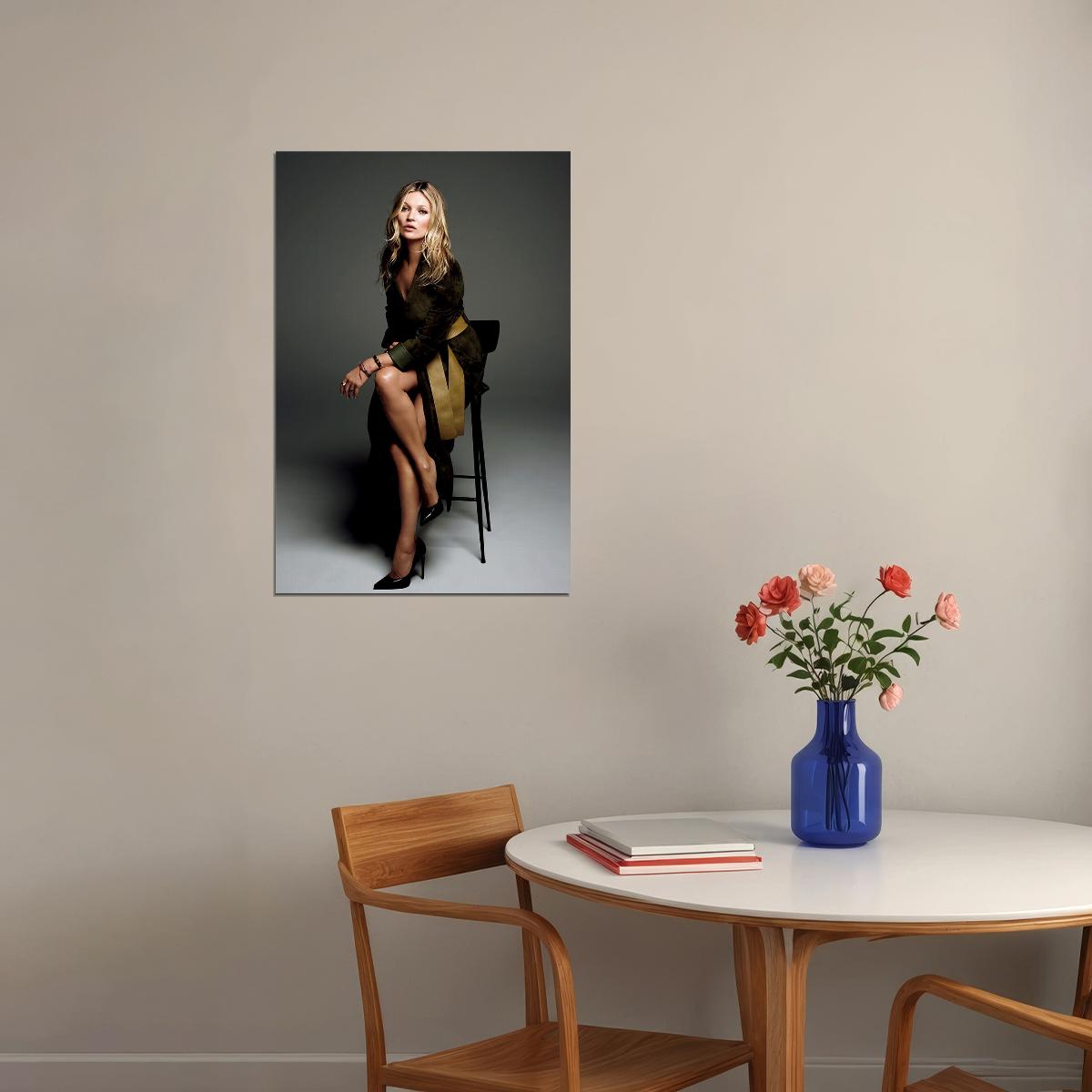 Kate Moss Artist Icon Fashion Model Poster Wall Art Print Home Wall Decor - xonomax