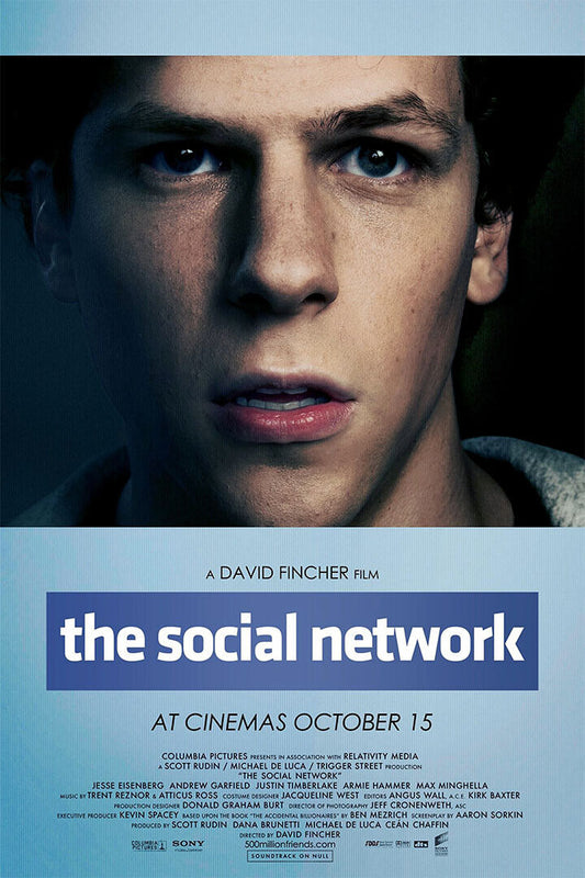 The Social Network Movie Biography Drama Poster Wall Art Print Home Wall Decor - xonomax