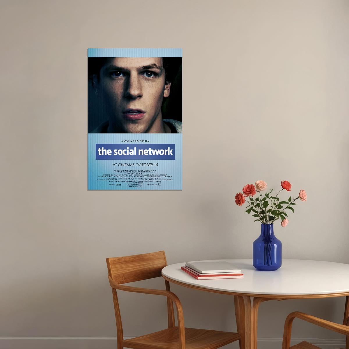 The Social Network Movie Biography Drama Poster Wall Art Print Home Wall Decor - xonomax
