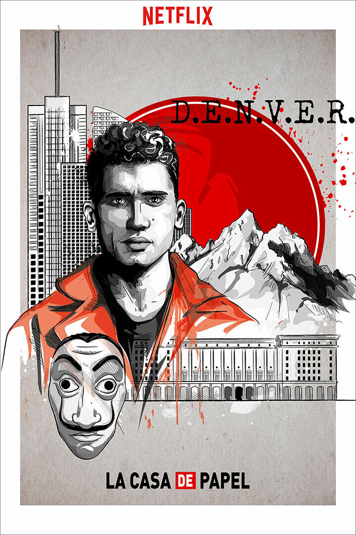 Money Heist La Casa De Papel Poster Wall Art Print Home Wall Decor - xonomax