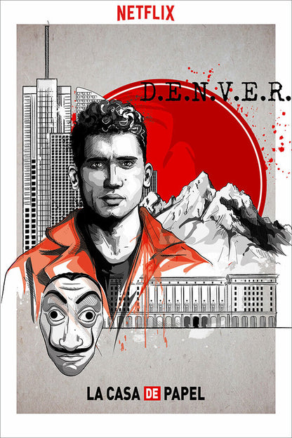 Money Heist La Casa De Papel Poster Wall Art Print Home Wall Decor - xonomax