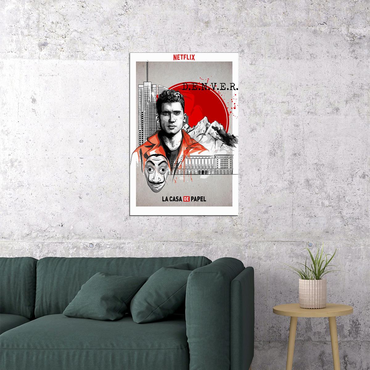 Money Heist La Casa De Papel Poster Wall Art Print Home Wall Decor - xonomax