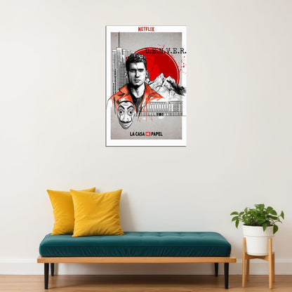 Money Heist La Casa De Papel Poster Wall Art Print Home Wall Decor - xonomax