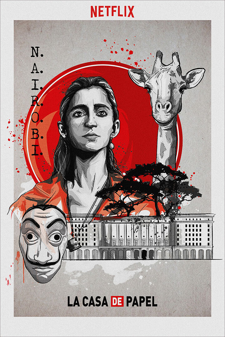 Money Heist La Casa De Papel Poster Wall Art Print Home Wall Decor - xonomax