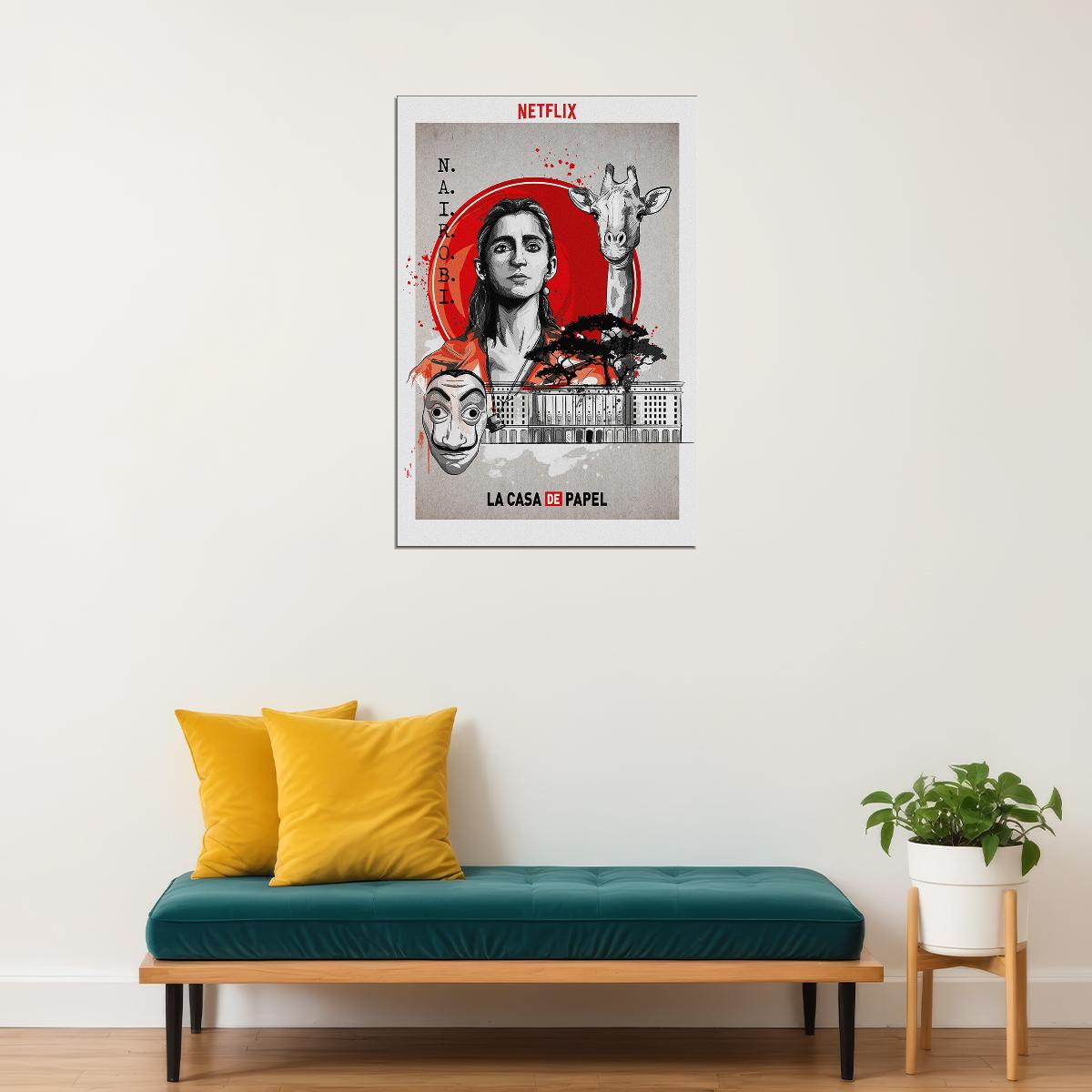 Money Heist La Casa De Papel Poster Wall Art Print Home Wall Decor - xonomax