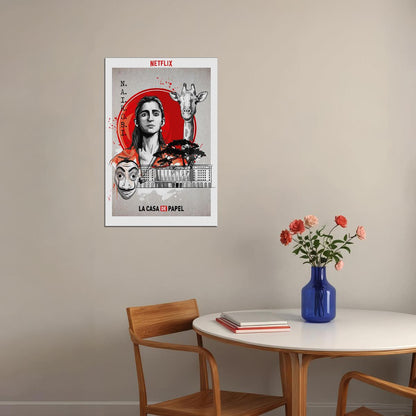 Money Heist La Casa De Papel Poster Wall Art Print Home Wall Decor - xonomax