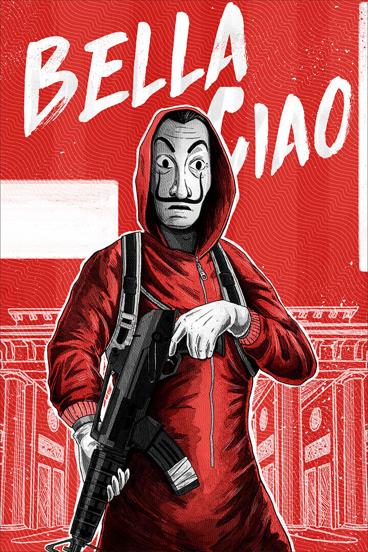 La Casa De Papel Money Heist Poster Print - xonomax