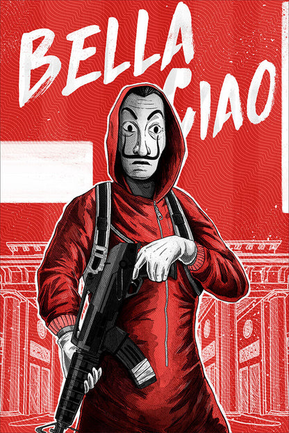 La Casa De Papel Money Heist Poster Print - xonomax
