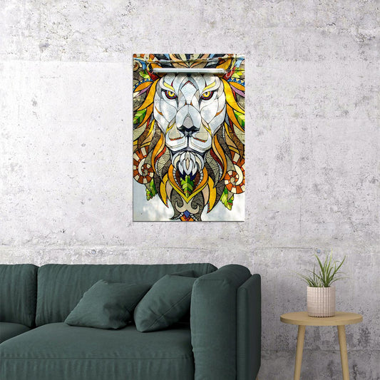 Modern Graffiti Street Animal Lion Poster Wall Art Print Home Wall Decor - xonomax