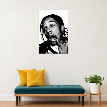Modern Asap Rocky Rap Singer Artist Poster Wall Art Print Home Wall Decor - xonomax