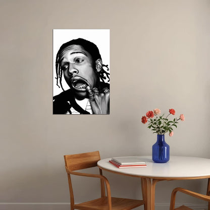 Modern Asap Rocky Rap Singer Artist Poster Wall Art Print Home Wall Decor - xonomax
