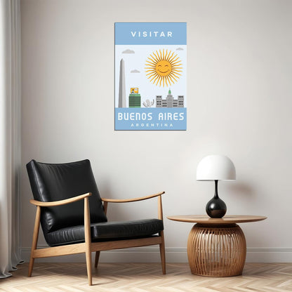 Buenos Aires Travel Landscape Poster Wall Art Print Home Wall Decor - xonomax