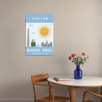 Buenos Aires Travel Landscape Poster Wall Art Print Home Wall Decor - xonomax