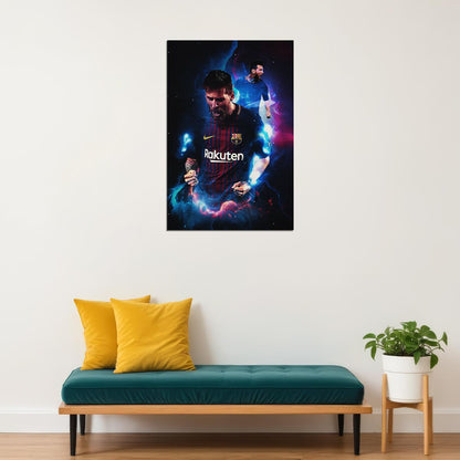 Football Star King Messi Poster Wall Art Print Home Wall Decor - xonomax