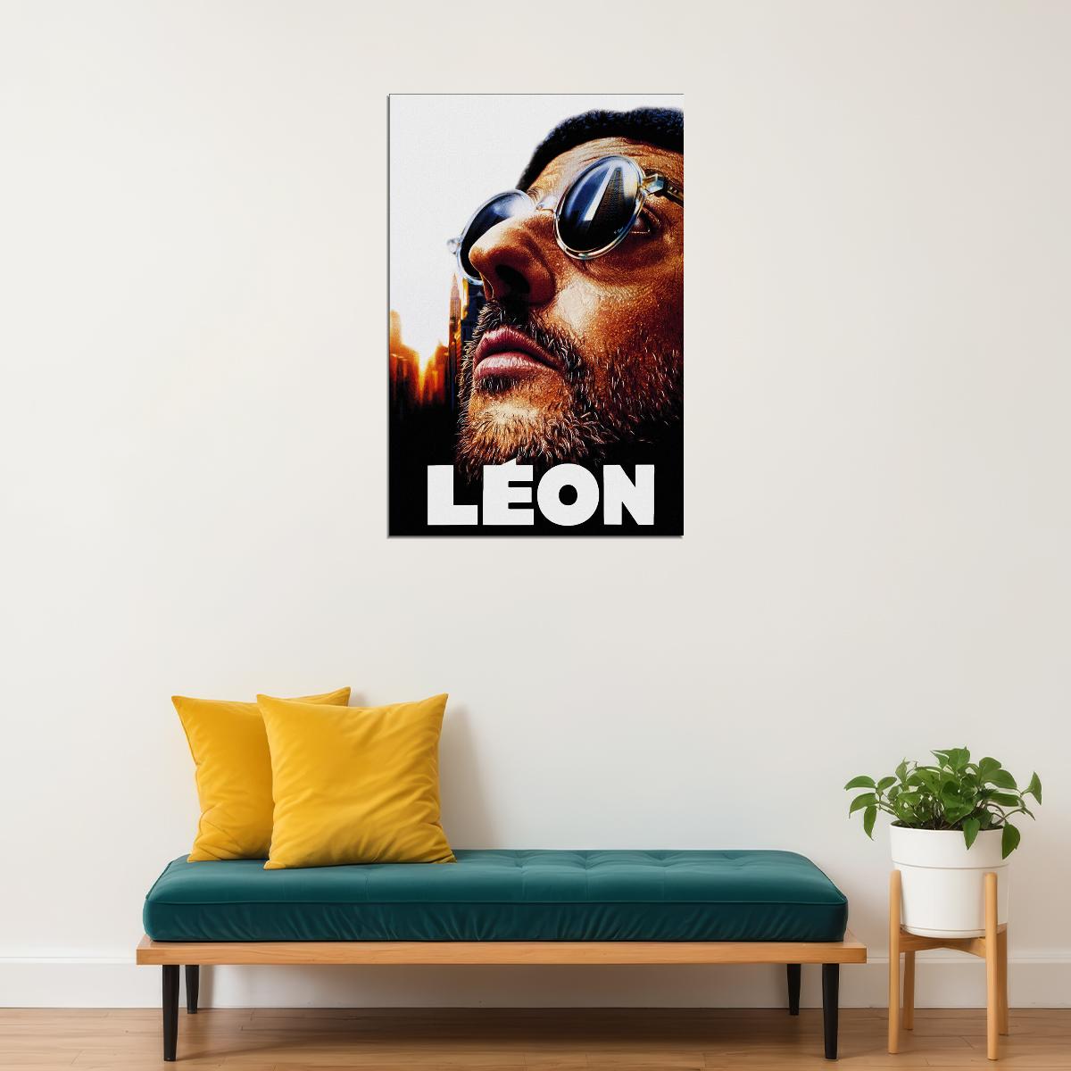 Leon This Killer Is Not Too Cold Movie Action Drama Poster Wall Art Print Home Wall Decor - xonomax