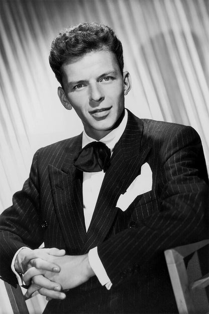 Frank Sinatra Black And White Singer Artist Poster Wall Art Print Home Wall Decor - xonomax