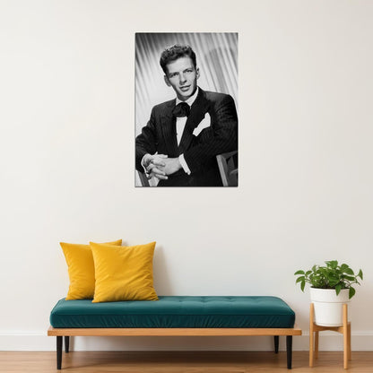 Frank Sinatra Black And White Singer Artist Poster Wall Art Print Home Wall Decor - xonomax