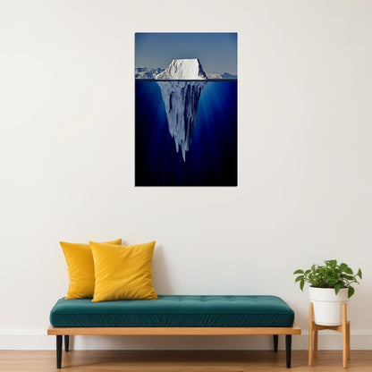 Iceberg Of Success Landscape Motivational Poster Wall Art Print Home Wall Decor - xonomax