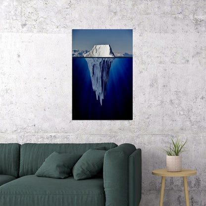 Iceberg Of Success Landscape Motivational Poster Wall Art Print Home Wall Decor - xonomax