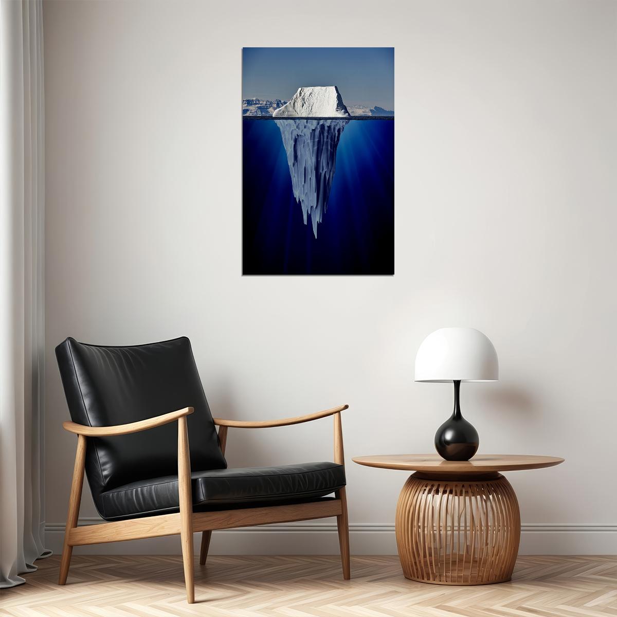 Iceberg Of Success Landscape Motivational Poster Wall Art Print Home Wall Decor - xonomax