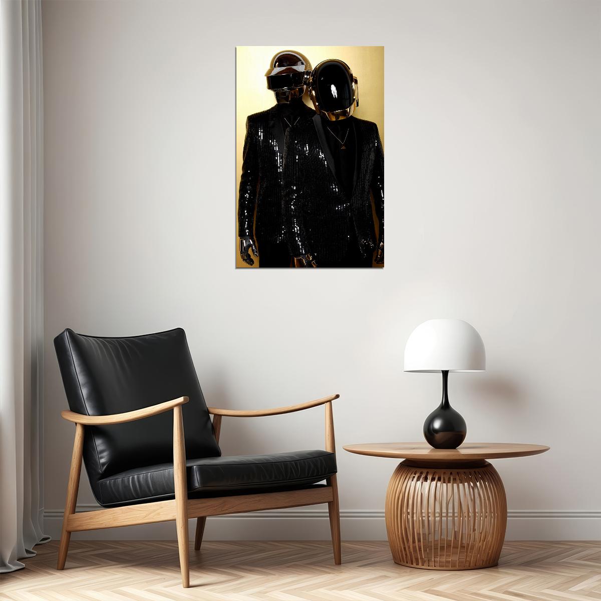Daft Punk Rap Music Album Star Printing Music Duo Poster Wall Art Print Home Wall Decor - xonomax