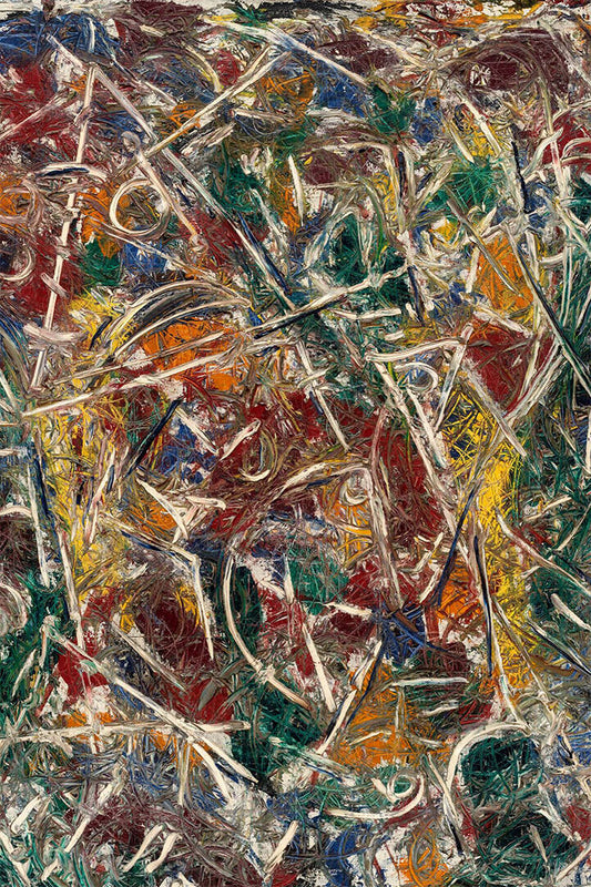 Jackson Pollock Abstract Psychedelic Poster Wall Art Print Home Wall Decor - xonomax