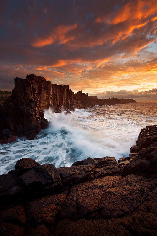 Nordic Seascape Mountain View Sunrise Photo Poster Wall Art Print Home Wall Decor - xonomax