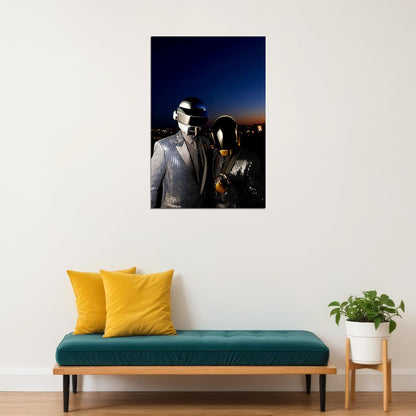 Daft Punk Music Star Electronic Artist Music Duo Poster Wall Art Print Home Wall Decor - xonomax