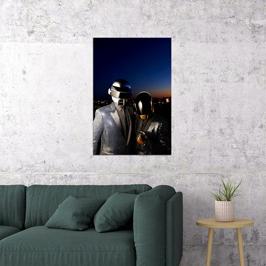 Daft Punk Music Star Electronic Artist Music Duo Poster Wall Art Print Home Wall Decor - xonomax