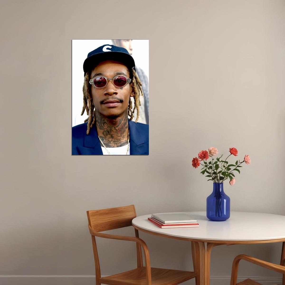 Wiz Khalifa Rap Music Hip Hop Actor Songwriter Poster Wall Art Print Home Wall Decor - xonomax