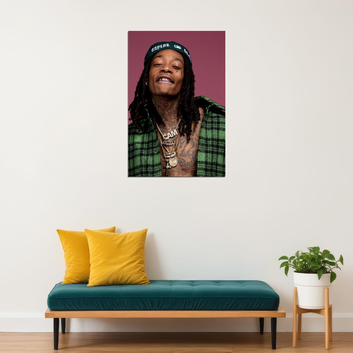 Wiz Khalifa Rap Music Hip Hop Rapper Picture Poster Wall Art Print Home Wall Decor - xonomax