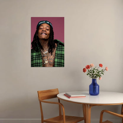 Wiz Khalifa Rap Music Hip Hop Rapper Picture Poster Wall Art Print Home Wall Decor - xonomax
