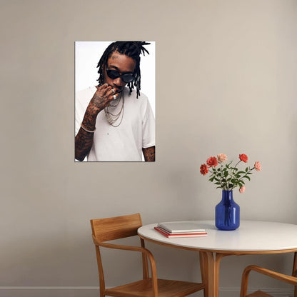 Wiz Khalifa Rap Music Hip Hop Singer Poster Wall Art Print Home Wall Decor - xonomax