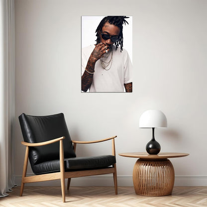 Wiz Khalifa Rap Music Hip Hop Singer Poster Wall Art Print Home Wall Decor - xonomax