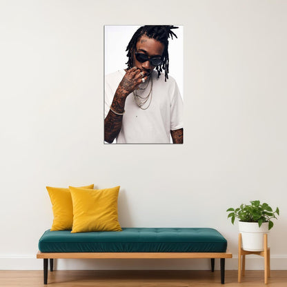 Wiz Khalifa Rap Music Hip Hop Singer Poster Wall Art Print Home Wall Decor - xonomax